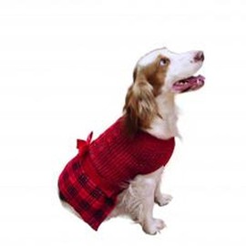 Rosewood Christmas Tartan Dog Jumper-Dress, Medium