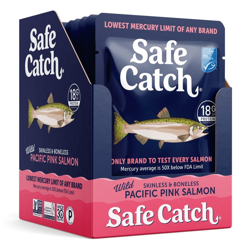 Safe Catch Wild Pacific Pink Salmon Skinless Boneless Wild-Caught Salmon
