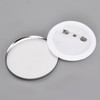100Pcs Badge Back Cover Tinplate Plastic Base Avoid Rust Firm