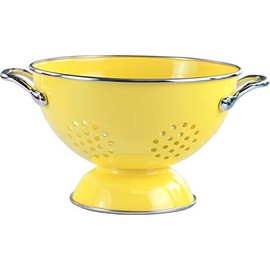 Reston Lloyd Calypso Basics 1.5 Quart Powder Coated Colander, Lemon
