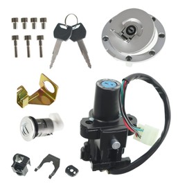 GXYWADY Motorcycle Ignition Switch Lock Fuel Gas Cap Set Replacement for Honda CBR900RR CBR929RR CBR954RR 2000-2003 CBR1000RR 2004-2007 CB1300 2003-2008