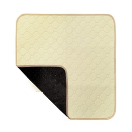 Incontinence Chair Cushion, Washable, Non-Slip, Reusable Incontinence Bed Protector, Washable Seat Cushion, Bed Chair Cushion, Large (Beige 51 x 56 cm)