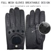 ZLUXURQ Men's Luxury 100% Sheepskin Driving Gloves Soft High Quality