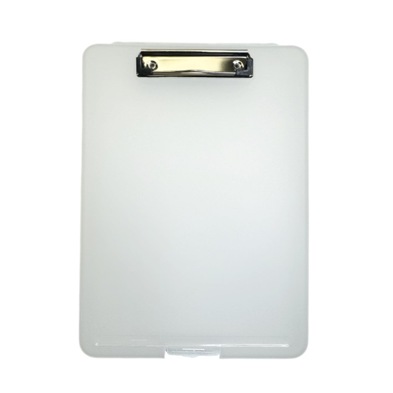 Pack of 2 A4 Clear Clipboard Box Files - Storage