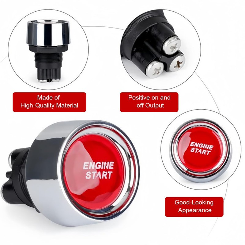 12 V Car Start Button, Engine Start Button, Car Engine