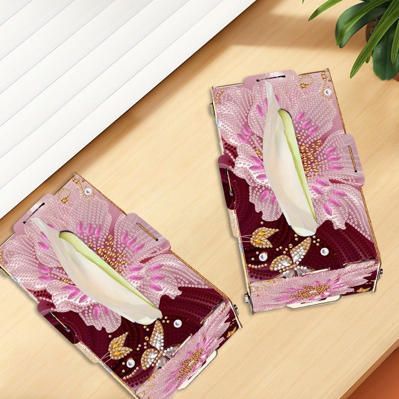 ARTopet Paper Towel Box DIY Diamond Art Painting Rectangular Wooden