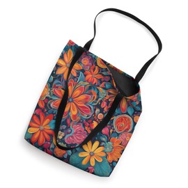 Floral Flowers Boho Chic Patterns Country Fun Colorful Tote Bag