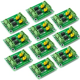 10pcs 817 Optocoupler 2-Way Voltage Insulation Board Voltage Control Switch Module, 3.6-30V Driver Photoelectric Insulated Module