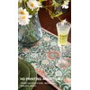 ISAENNE Designer French Elegant Linen Table Runner 118 Inches, Colorful