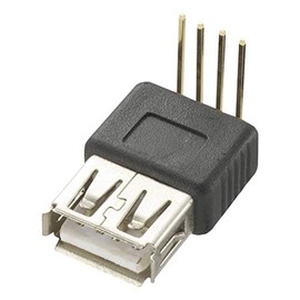 USB A Female 4 Pin 90 Degree PCB Terminals USB Ports 1 Pack - CLB-JL-8137