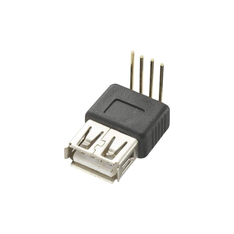 USB A Female 4 Pin 90 Degree PCB Terminals USB