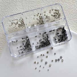 NAIL ANGEL Nail Studs Set, Punk Cone Square Studs Accessories, Decoration for Nail Art (JA019-2)
