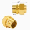 CSST Male NPT Fitting Kit 2 Pack Grill Propane Conversion