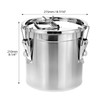 QWORK Food Storage Canisters, 6L/1.6Gal 304 Stainless Steel Flour Rice