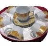 Porcelain China Teacups or Coffee Cups and Saucers Set of