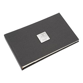 21st photo album for men. Smart grey photo album with clear slip in pages.