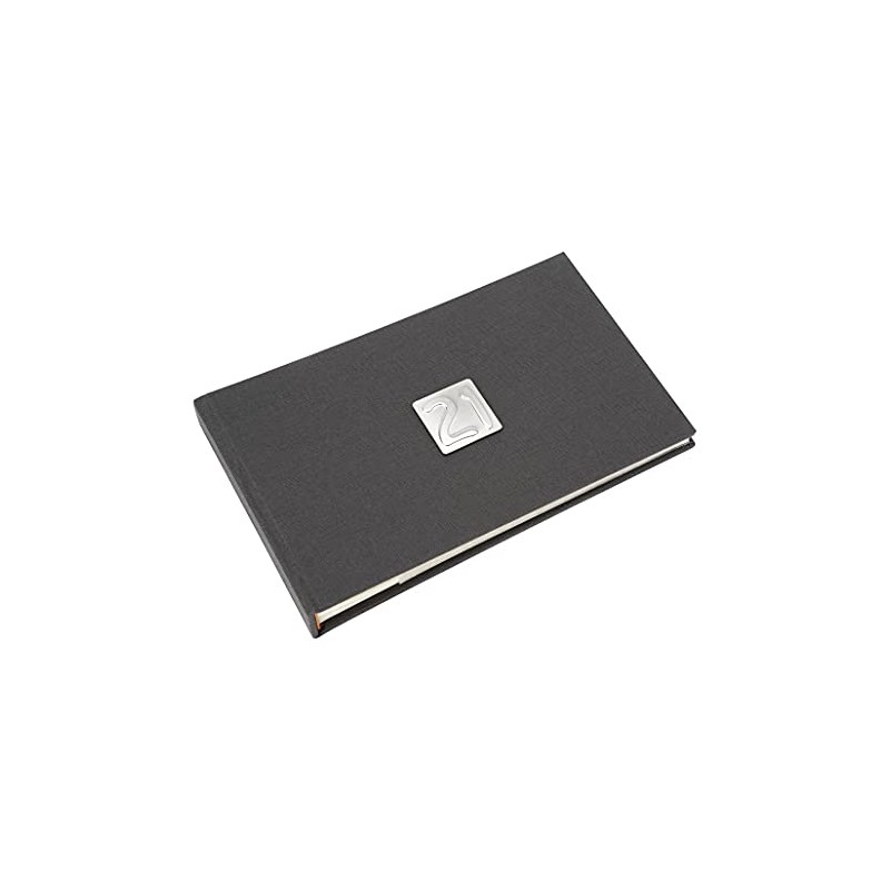 21st photo album for men. Smart grey photo album with