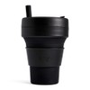 STOJO Biggie Cup Folding Cup, Black, 1 Count (Pack of