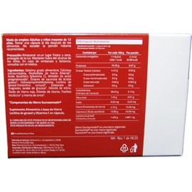 F15 Hierro Sucrosomial + Vitamina C – Suplemento Alimenticio de Alta Absorción – 30 Cápsulas