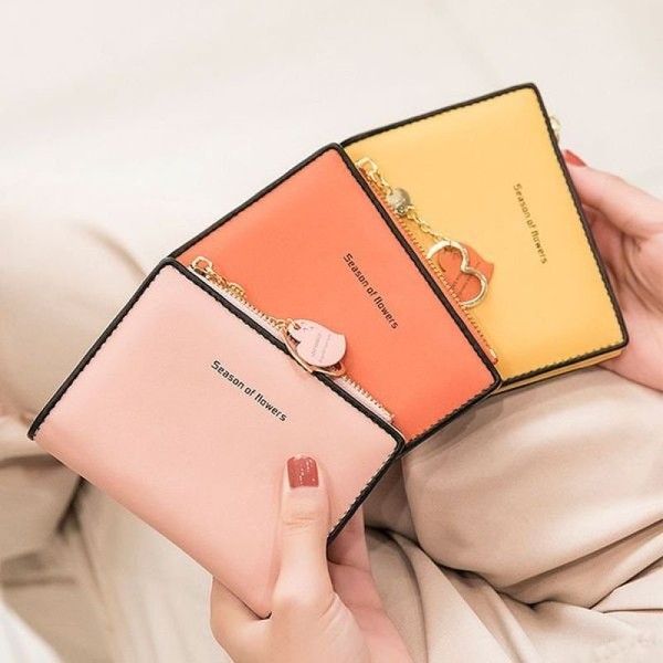 Beetlebird Half Club/Heart Ring Two-tone Half Wallet ELZ-006 / 비틀버드