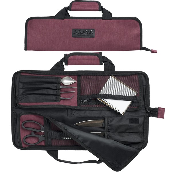 Asaya Chef Knife Roll Bag - 12 Pockets for Knives