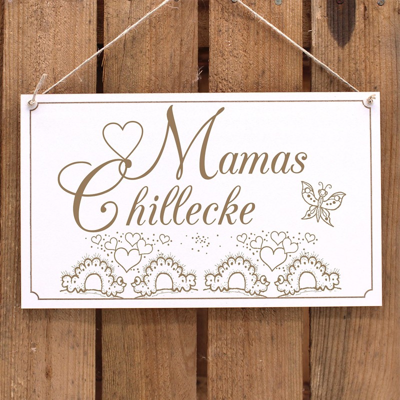 Dekolando Mama Sign - Mamas Chillecke - Wooden Sign Decorative