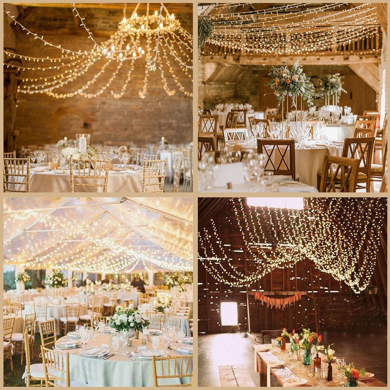 YULETIME 100 ft 300 Count Warm White LED String Lights