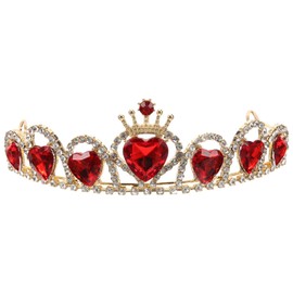 TOVINANNA Elegant Bridal Queen Crown Headband Handmade Acrylic Headband for Women