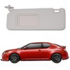 Dasbecan Gray Left Driver Side Sun Visor Compatible with 2005-2010