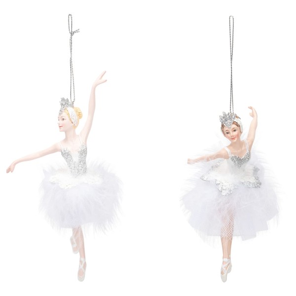 Kurt S. Adler Elegant Whimsical Ballerina, Fairy, Angel Ornaments (Set