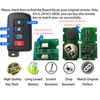 Keyless Entry Remote Control Smart Key Fob for Toyota RAV4