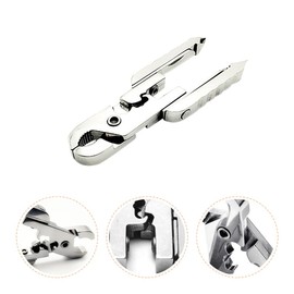 Hemobllo Alicates Multifuncionales Alicates Plegables Pinza Plegable Alicates De Reparación Portátiles Herramienta Al Aire Cortadores De Alambre Mini Acero Inoxidable