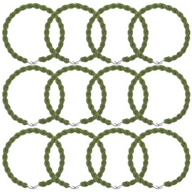 Wanmu Military Elastic Boot Straps, 16 Pcs Boot Blousers Military, Boot Hooks, Military Grade Pant Leg Straps, Blousing Straps Military with Metal Hooks for Army, Navy, Marines, Air Force (Army Green)