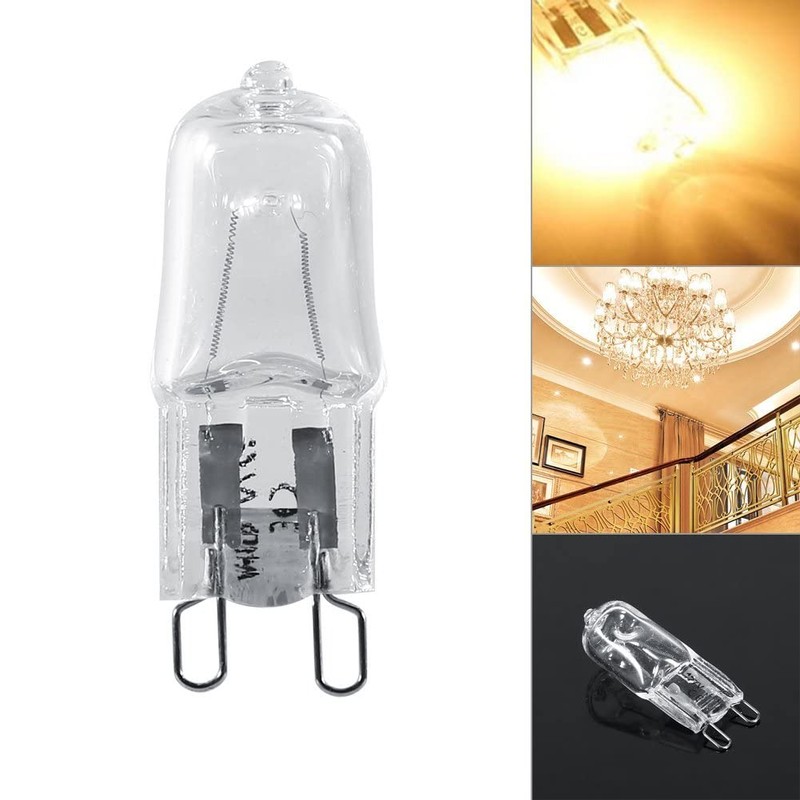 Foco halógena G9, 120 V, 40 W, 10 unidades, base
