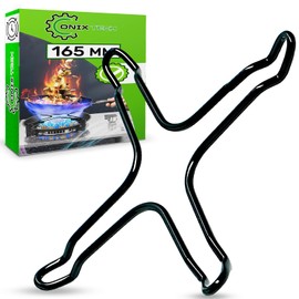 Smaltata di Nero Riduttore Fornello Gas 165 mm Ricambi Fornelli a Gas è Necessario per Piccole Pentole a Fornello with Gas da Campeggio or a Caffettiera - Garanzia di 5 Anni ONIX TECH