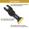 Trivd Frol 15 PCS Titanium Oscillating Saw Blades Metal Cutting,