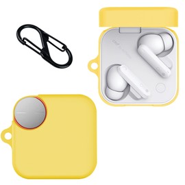 for CMF Buds Pro 2 Case,Soft Silicone Protective Earbuds Case, Silicone Cover Holder for Earbuds -Yellow