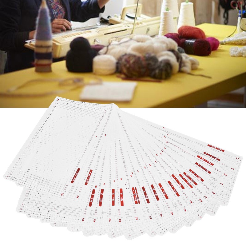 Punch Cards Practical Soft Durable Double Sided Printing Knitting Machine