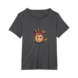 Smart Cookie in Fourth Grade: Cute School Achievement T-Shirt, Women's Plus, Dark Heather Grey