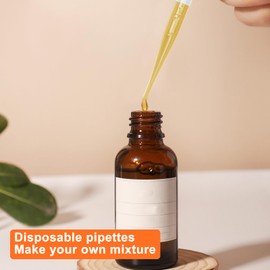 KQDRAVINE Pipette 5 ml, Pack of 50 Graduated Pipettes, Pipettes for Liquid Transfer, Pipette Tips, Can be Used in Laboratories, Cosmetic Industry, Animal Feeding, Craft DIY