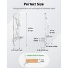 Vibit 28 Pcs Clear Plastic Cabinet Shelf Pegs, 1/4 Inch