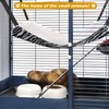 2 Pieces Reversible Cat Hanging Hammock Soft Breathable Pet Cage