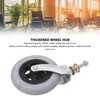 Wheelchair Replacement Wheel Grey 6 Inch PU Inflatable Universal Wheelchair