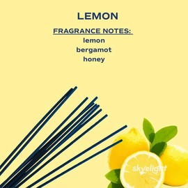 SkyeLight Incense Sticks | Highly Fragrant handmade incense Sticks | Bold Scents - scent: Lemon