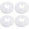 Wall Flange Cover Collars Plastic Radiator Pipe Collars, 4 Pieces,Water