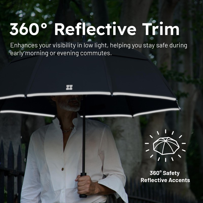 Weatherman Umbrella - Stick Umbrella - Windproof Umbrella Resists Up
