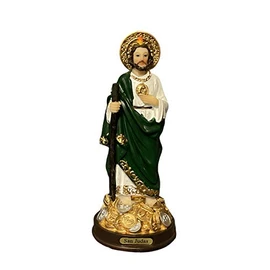 San Judas Tadeo 7" Inch Saint Jude Tadeo Religious Statue Money Saint