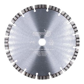 Diamond Cutting Disc Concrete 230 mm x 22.23 mm Laser Universal Especially Suitable for Reinforced Concrete and Concrete Diamond Cutting Disc Very Quiet Cutting Behavior Long Service Life