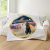 CafePress Xmasmagic/2 Std Poodles Throw Blanket Super Soft Fleece Plush