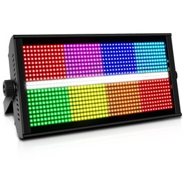 LaluceNatz LED Strobe Stage Lights: 500W RGBW 4IN1 DJ Lights 960LEDs Dimmable Multi Effects Stage Lighting by DMX Control Sound Activated Uplights for Events Club Bar Church Dance Show Wedding Party